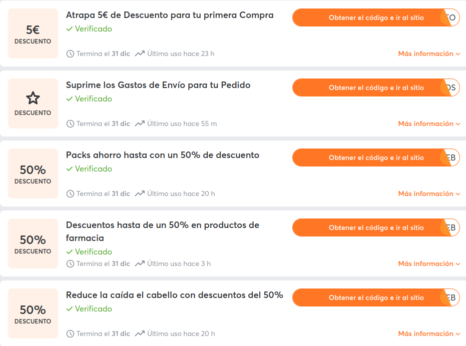 código promocional promofarma