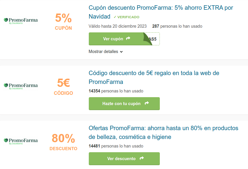 radarcupon.es promofarma